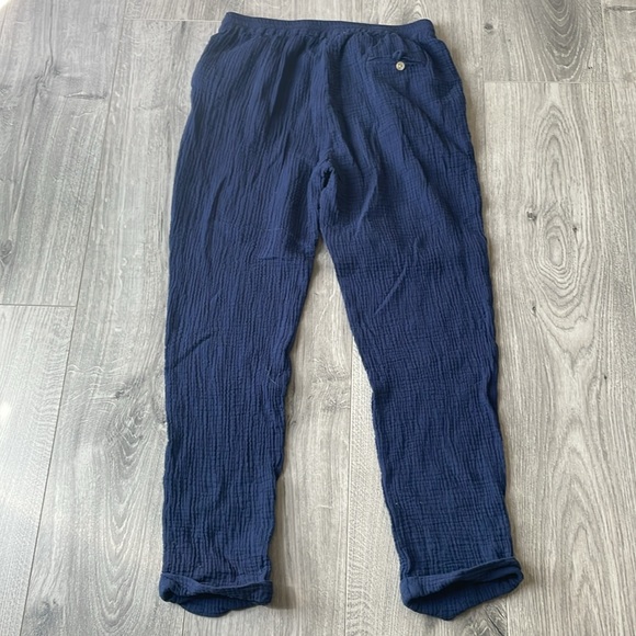 Molly Bracken 100% cotton Wrinkly Casual Chino Rolled Cropped cuffed pant . - Picture 2 of 6